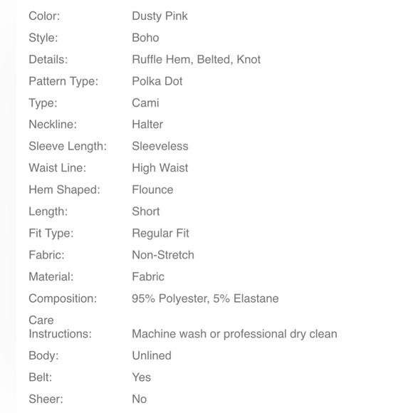 SHEIN VCAY Polka Dot Tie Back Ruffle Hem Belted Dress - Picture 15 of 15